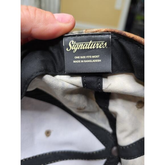 Signatures Hunting Camo Mesh Trucker Snapback Hat Cap Men Women Brown Green - Picture 8 of 16